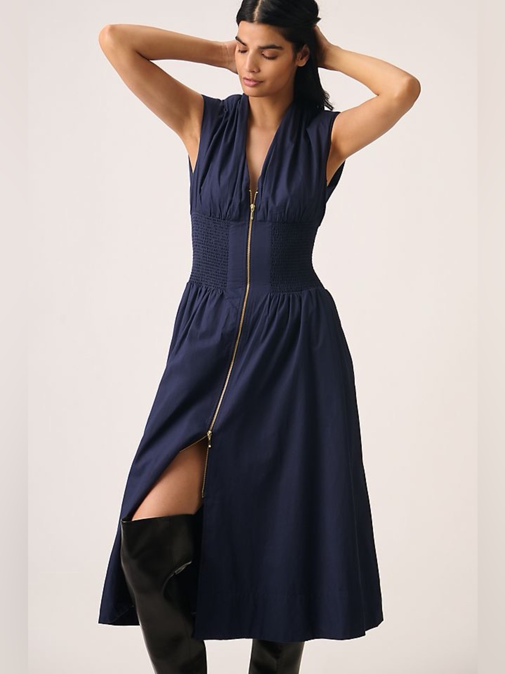 Anthropologie Navy Tommie Dress EUC